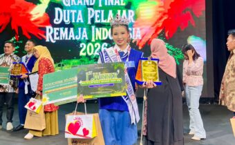 Evelyn Romana meraih gelar Duta Pelajar Remaja Indonesia 2026 Kategori SMP di Jakarta.